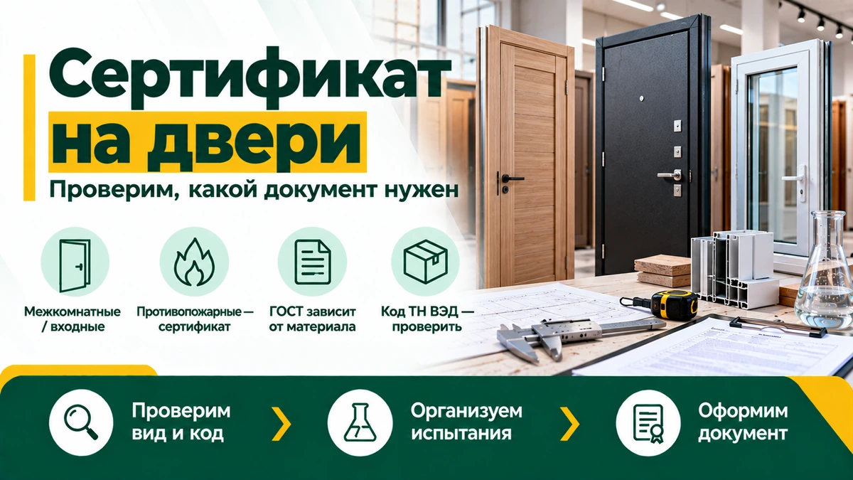 Сертификат на двери — обязательность, ГОСТы, испытания и пожарная сертификация