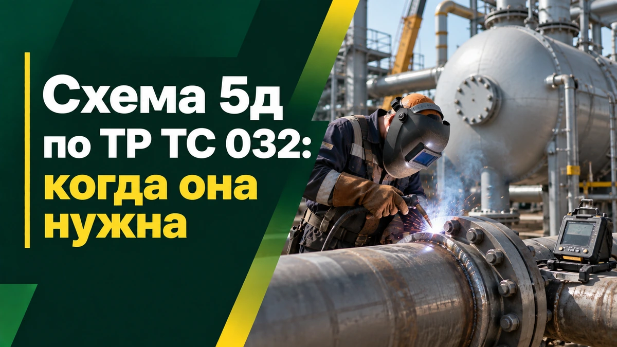 Схема 5д по ТР ТС 032/2013 при монтаже и сварке оборудования под давлением на объекте