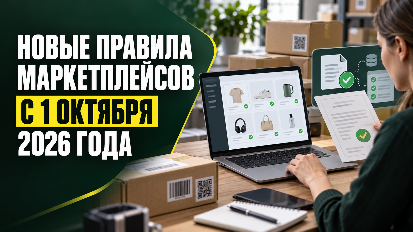 Проверка карточек товаров и документов продавца на маркетплейсе