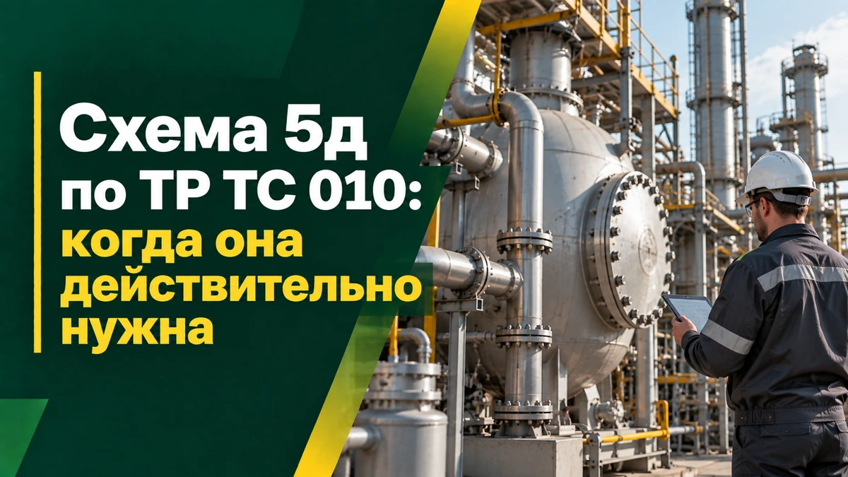Схема 5д по ТР ТС 010/2011 для промышленного оборудования на опасном производственном объекте