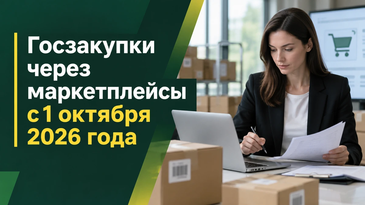 Госзакупки через маркетплейсы с 1 октября 2026 года